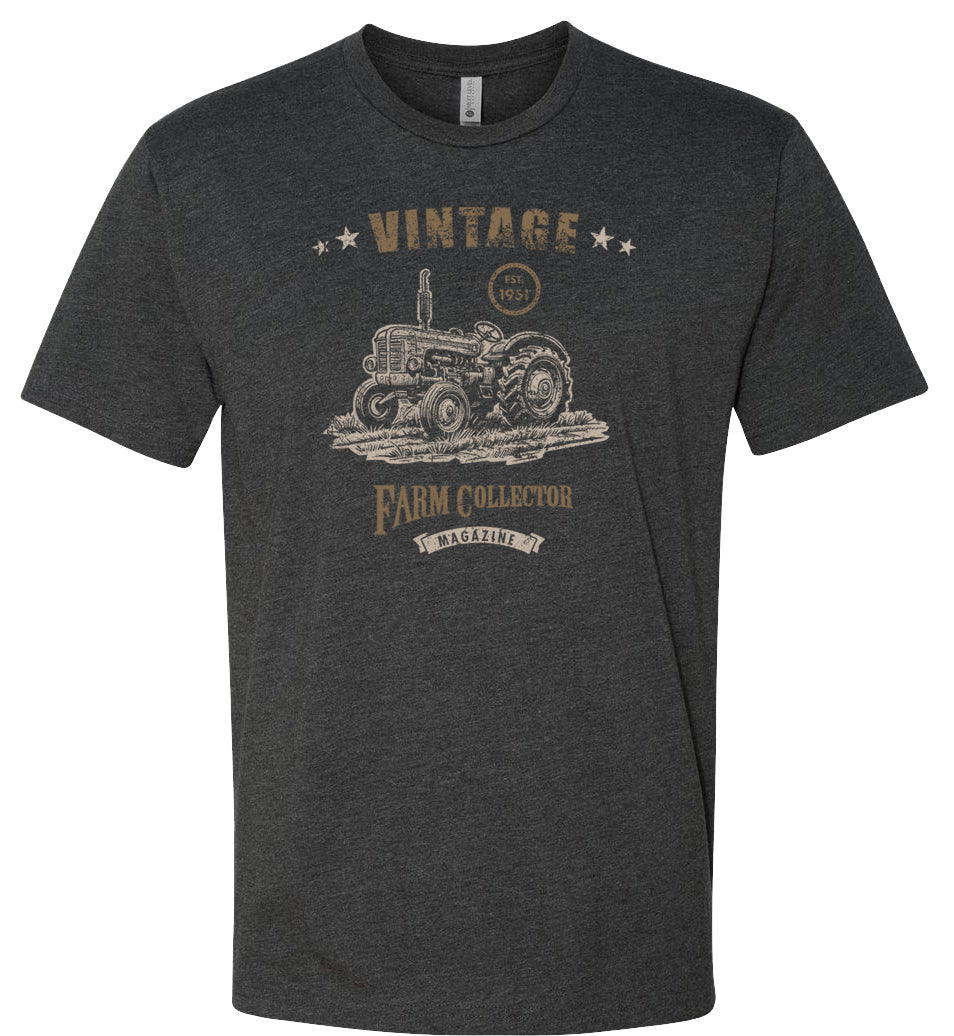 Farm Collector VINTAGE T-Shirt, Charcoal Grey