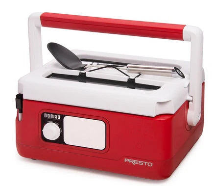 6-Quart Nomad™ Traveling Slow Cooker - Red/White