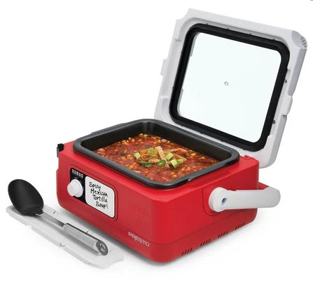 6-Quart Nomad™ Traveling Slow Cooker - Red/White