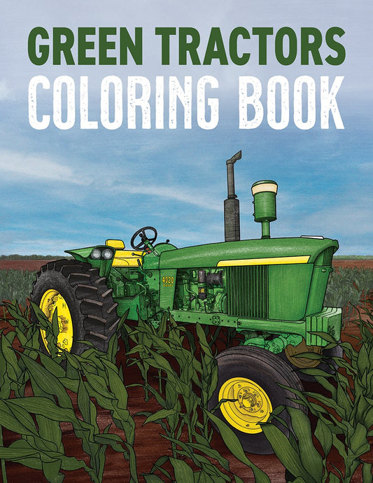 Green Tractor Coloring Book