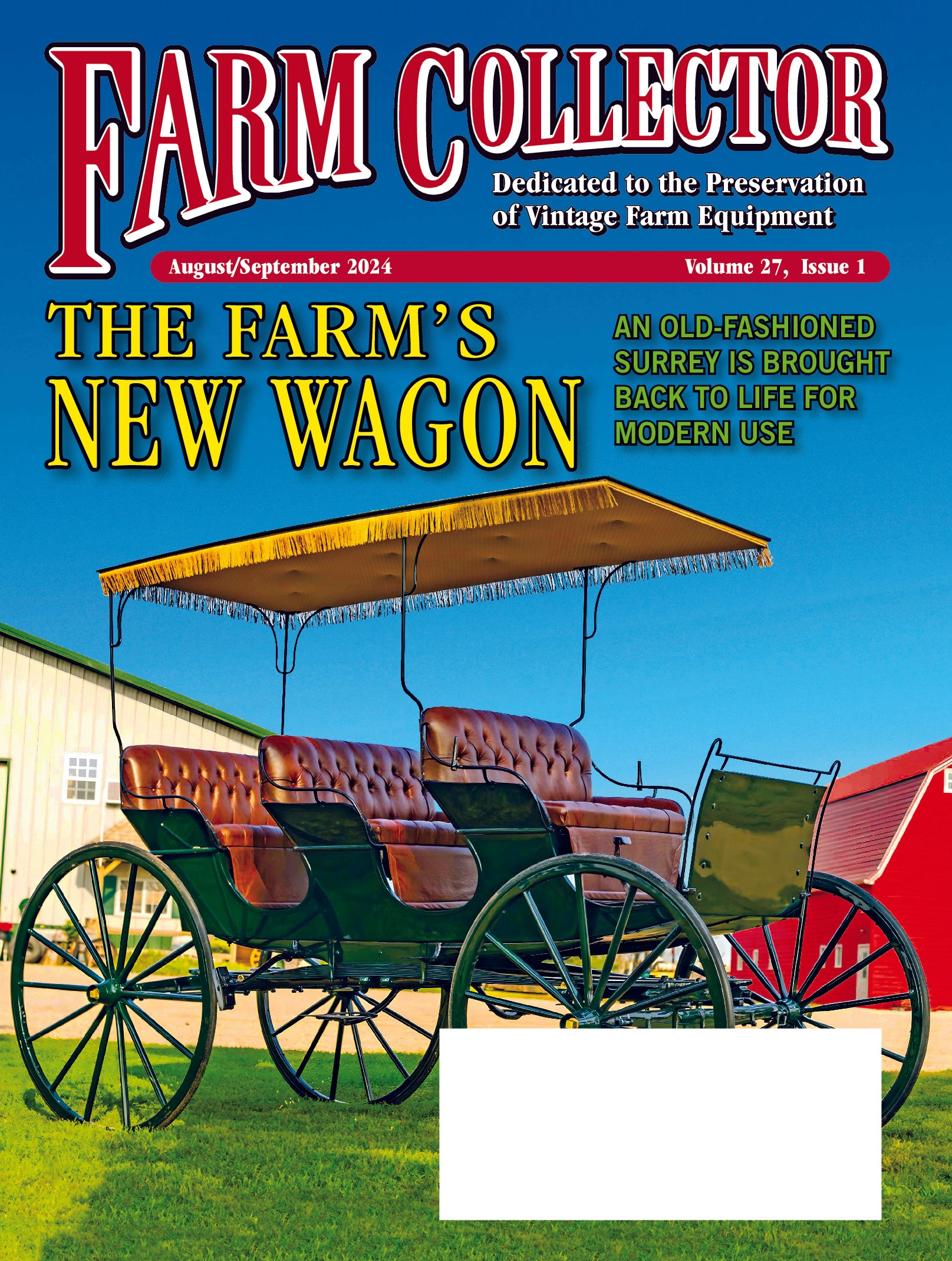 FARM COLLECTOR & GAS ENGINE MAGAZINE, AUGUST/SEPTEMBER 2024 Farm