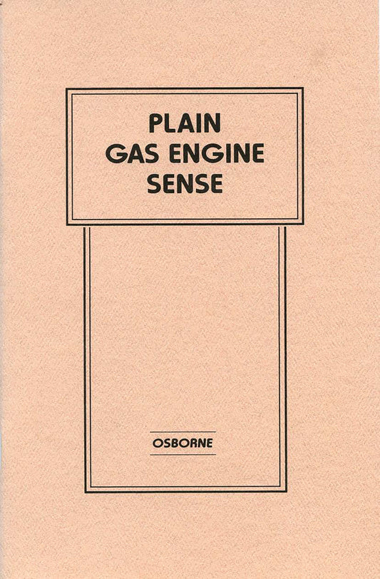 Plain Gas Engine Sense, E-Book