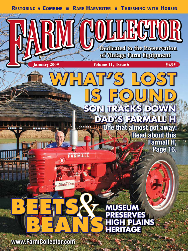 FARM COLLECTOR MAGAZINE, JANUARY 2009 Farm Collector