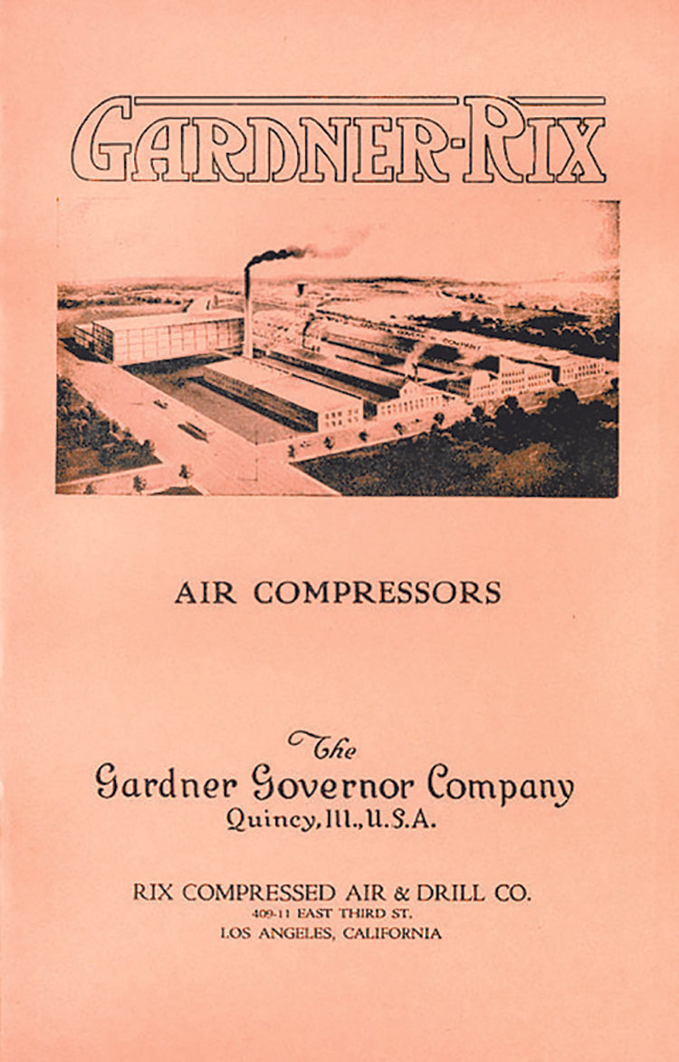 GARDNER-RIX AIR COMPRESSORS 1919