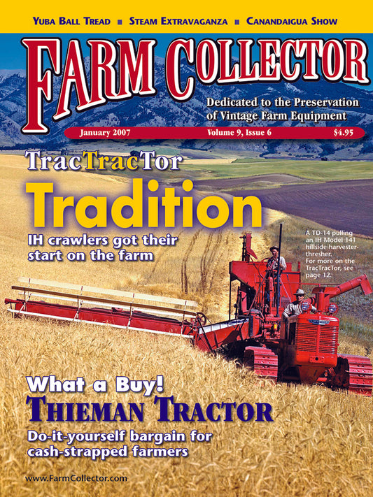 FARM COLLECTOR MAGAZINE, JANUARY 2007