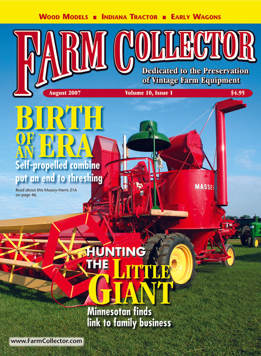 FARM COLLECTOR MAGAZINE, AUGUST 2007