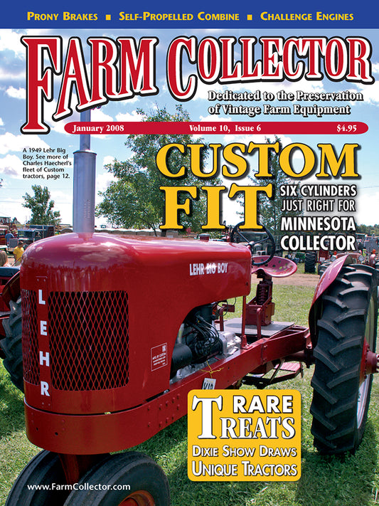 FARM COLLECTOR MAGAZINE, JANUARY 2008