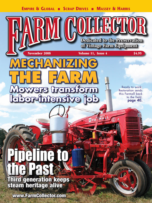 FARM COLLECTOR MAGAZINE, NOVEMBER 2008