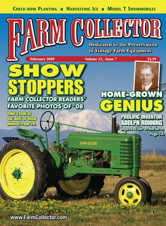 FARM COLLECTOR MAGAZINE, FEBRUARY 2009