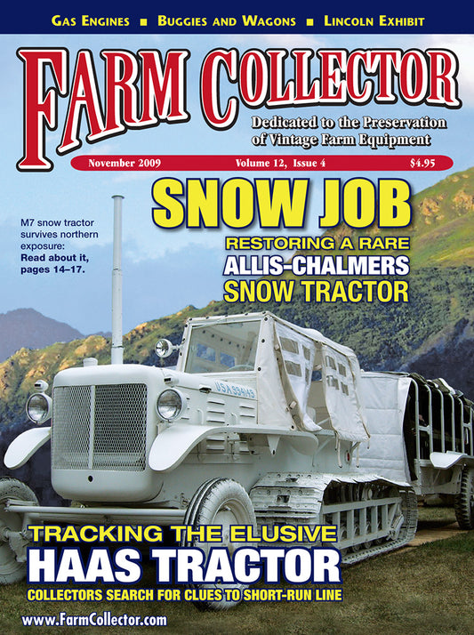 FARM COLLECTOR MAGAZINE, NOVEMBER 2009