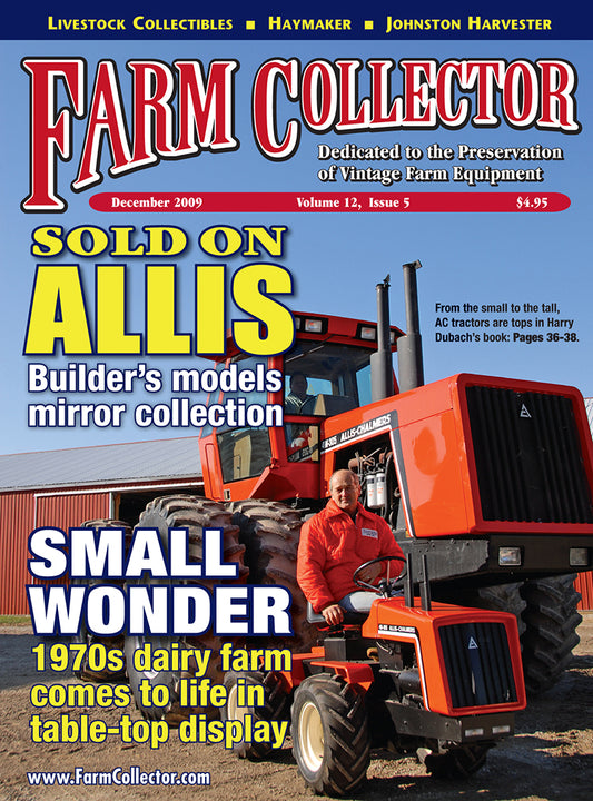 FARM COLLECTOR MAGAZINE, DECEMBER 2009