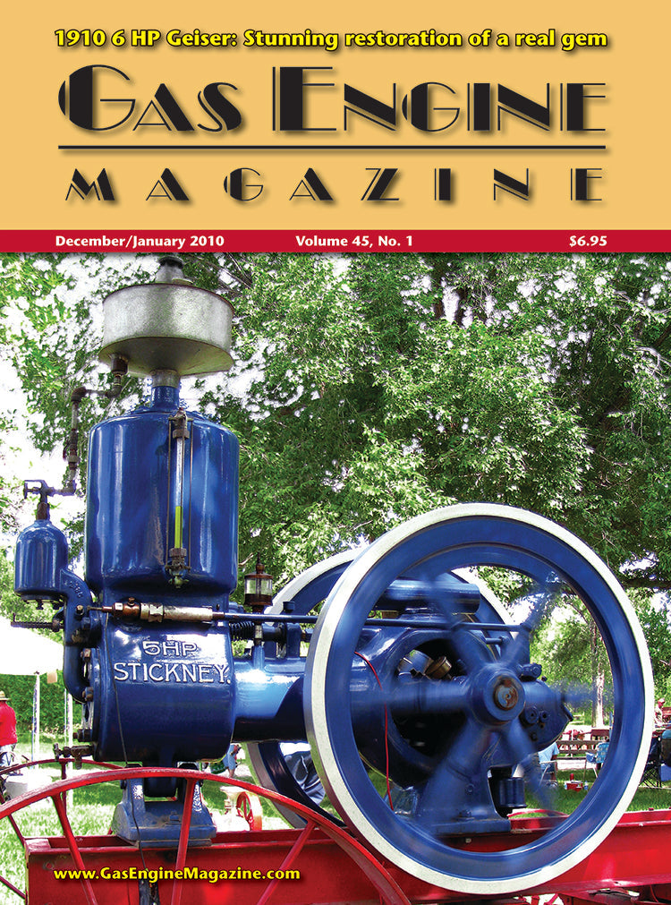 GAS ENGINE MAGAZINE, DECEMBER 2009/JANUARY 2010 – Farm Collector